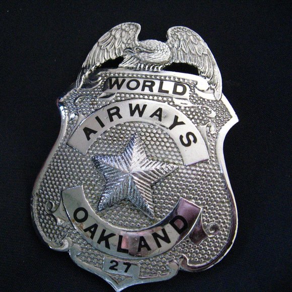 World Airways Oakland Shield Badge Pin